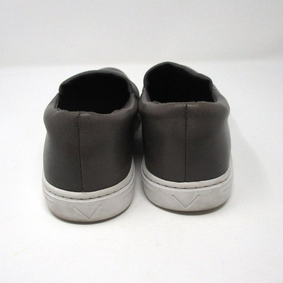 Via Spiga Raine Slip-On Gray Leather Sneakers 6.5 - Picture 4 of 7